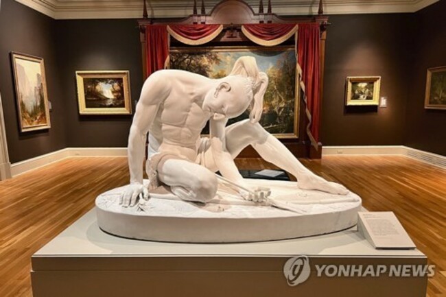 Wounded Indian Sculpture