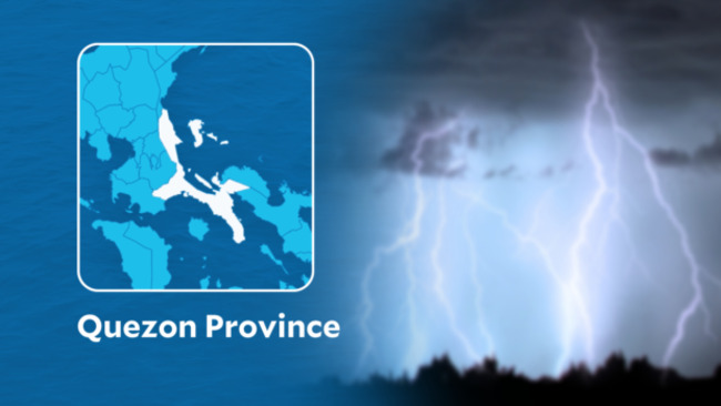 Lightning strikes, kills fisherman, boy in Quezon