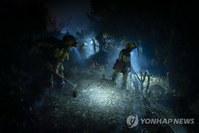 APTOPIX Spain Wildfire Tenerife