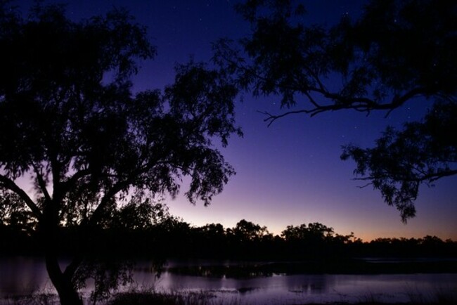 early morning sunrise