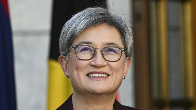 Penny Wong deflects questions about Australia's response to China's military build up