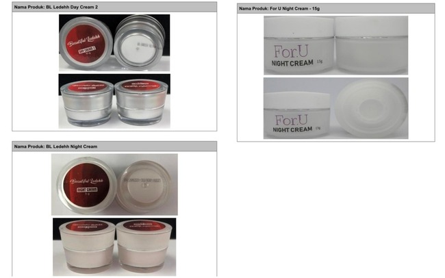 MOH BANS SALE OF THREE COSMETIC PRODUCTS CONTAINING SCHEDULED POISONS