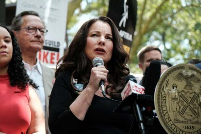 Striking actors march in New York: ‘We're still fighting'