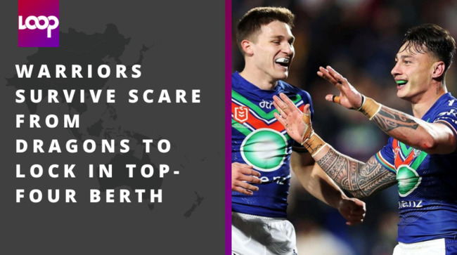 Warriors survive scare from Dragons to lock in top-four berth