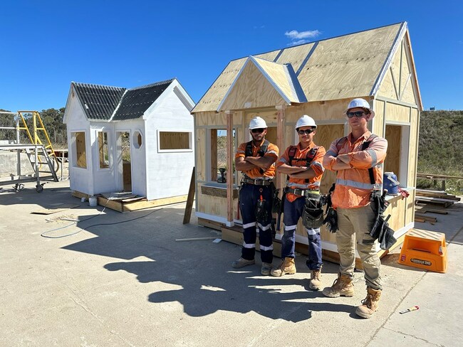 Rookwood Weir apprentices build cubby houses for cause