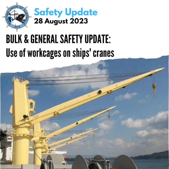Update: Work Cage Safety on Ships' Cranes in Stevedoring