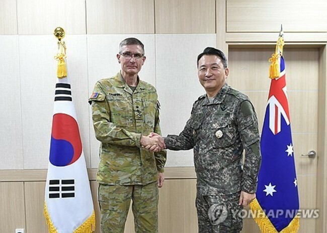Top generals of S. Korea, Australia discuss responses to N. Korea's nuclear, missile threats