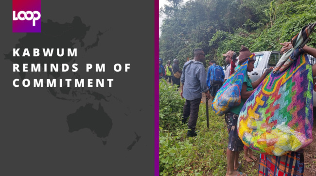 Kabwum reminds PM of commitment