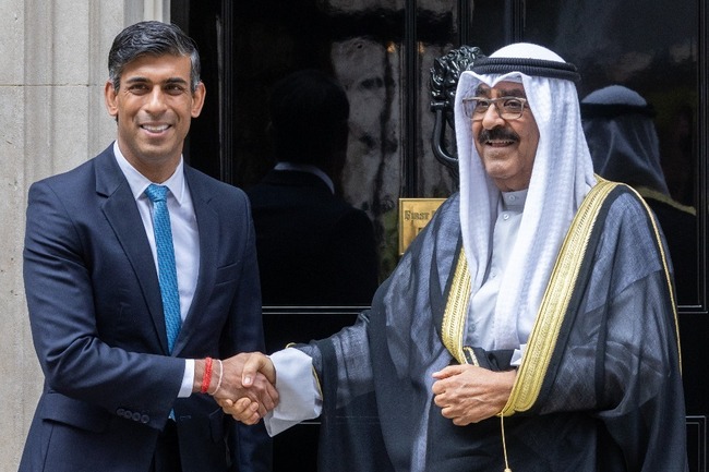 UK PM, Kuwaiti Crown Prince Convene, 29 August 2023