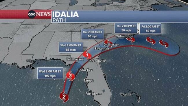 Idalia live updates: Storm strengthens to Category 2 hurricane