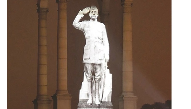 Indian PM unveils hologram monument to anti-British hero