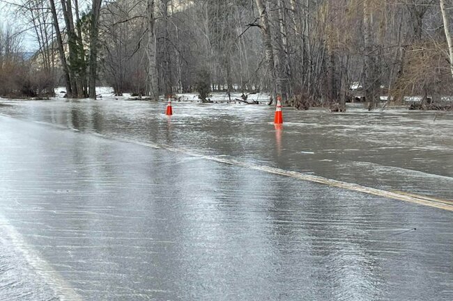 B.C. Highway 3 east of Princeton undergoing flood mitigations  