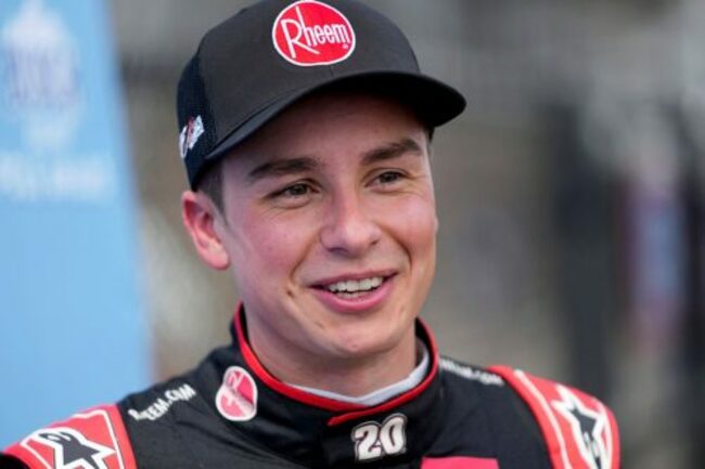 JGR's Christopher Bell takes the pole at Darlington for NASCAR's opening playoff race