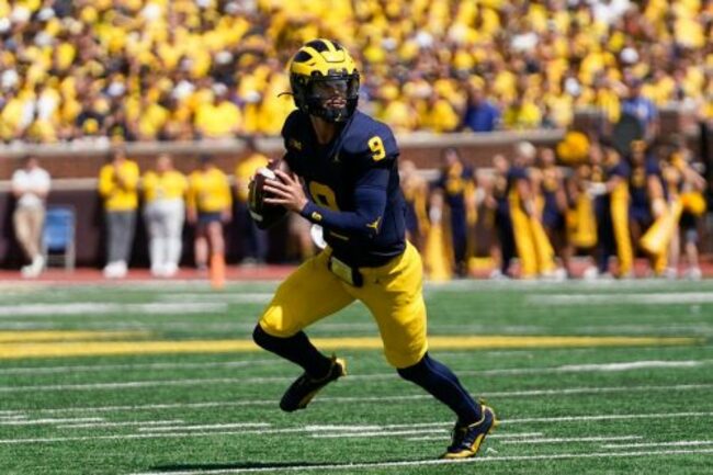 J.J. McCarthy leads No. 2 Michigan over East Carolina 30-3 without Jim Harbaugh on the sideline
