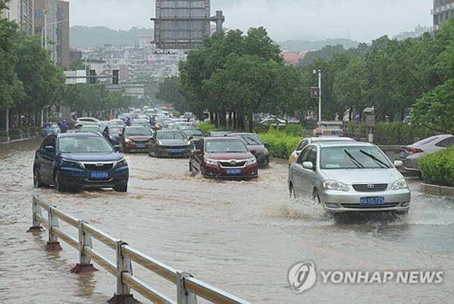 CHINA FLOODS TYPHOON HAIKUI