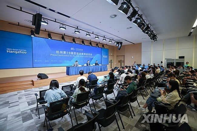 (SP)CHINA-HANGZHOU-ASIAN GAMES-PRESS CONFERENCE-TORCH RELAY