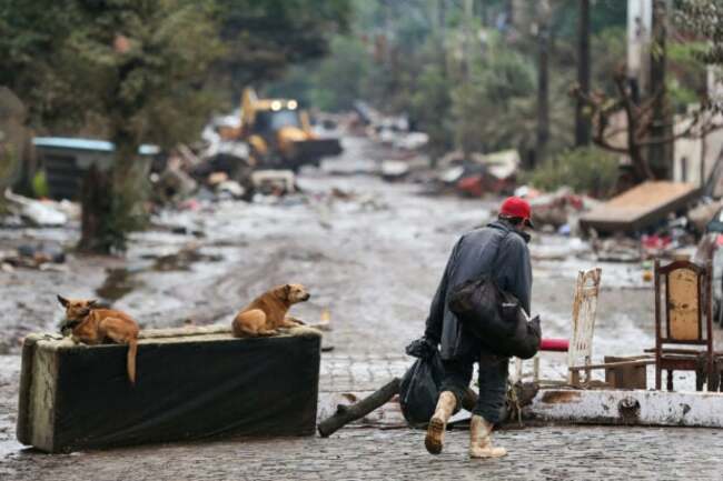 Brazilians, battered by tropical cyclone, begin to rebuild their lives
