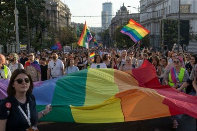 Hundreds of Pride activists march in Serbia despite hate messages sent by far-right officials