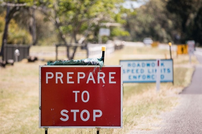 Work happening on Bucketts Way