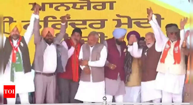 punjab: Congress pits people of one region against another: PM lambasts Channi, Priyanka in Punjab