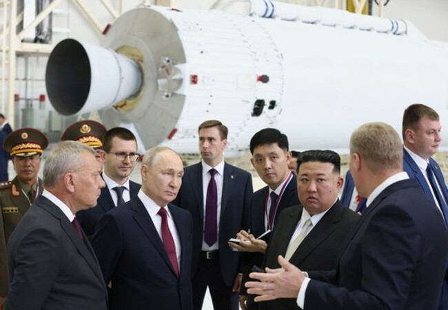 Kim and Putin meet at Russia's top spaceport