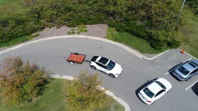 Hyundai Mobis tech makes reverse parking pickup trucks with trailer easy