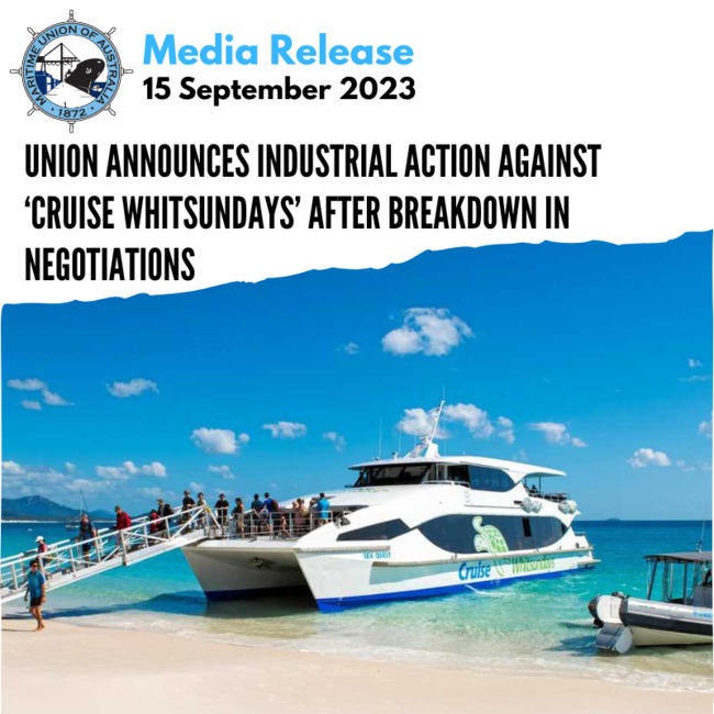 Australia's Maritime Union Strikes Against Cruise Whitsundays