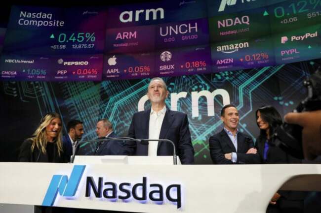 SoftBank's Arm soars nearly 25% in market debut to $65-B valuation