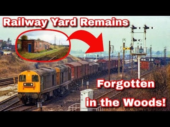 Tibshelf Sidings: Remains of a railway yard hidden in the woods
