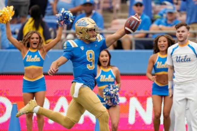 Moore, Schlee propel No. 24 UCLA to 59-7 rout of North Carolina Central