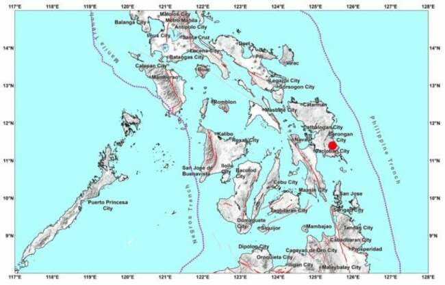 Magnitude 4.0 quake hits Llorente, Eastern Samar