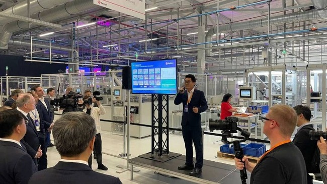 VW invested Chinese battery maker opens European factory