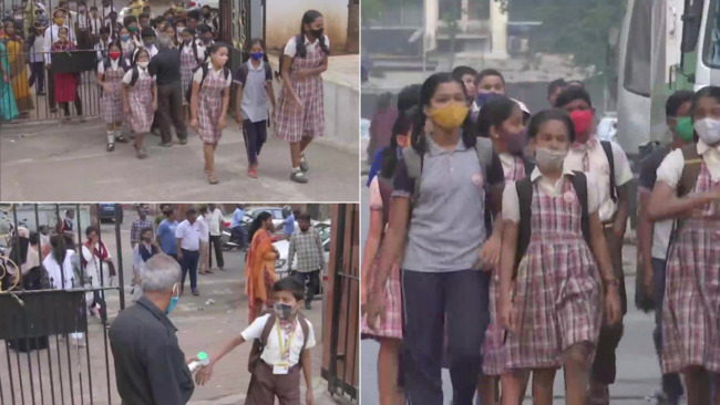 Photos: Schools in Mumbai return to 100% attendance after 2 years