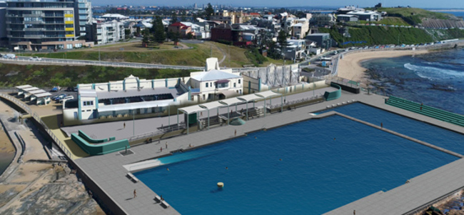 Newcastle Advances to Final Stage of Ocean Baths Upgrade