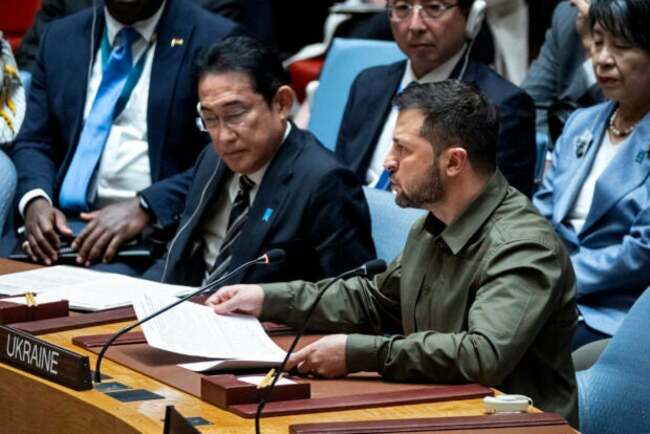 Ukraine's Zelensky at Security Council lashes out at Russia