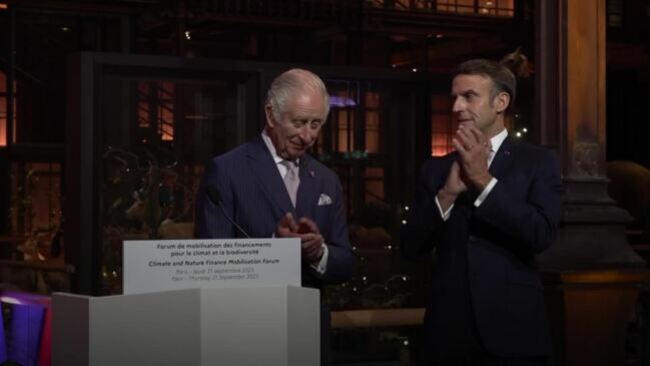 Emmanuel Macron pays tribute to the King's long-standing ‘conviction' on tackling climate change
