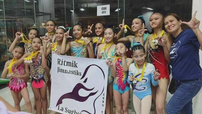 Cebu's Ritmik Jimnastiks wins 19 golds in Davao Goldentwist Gymnastics Competition