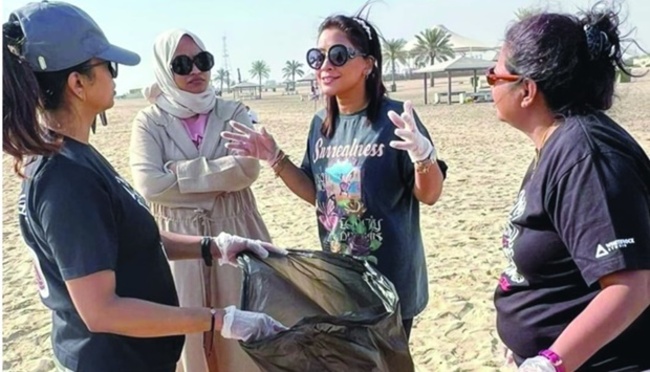 Sri Lanka women's forum take part in Al Wakra beach cleanup
