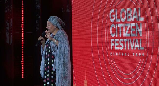 'Mohammed Declares Crunch Time for SDGs at Global Citizen Fest'