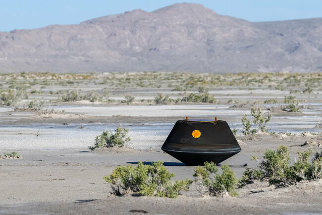 NASA's Initial Asteroid Sample Secured in Clean Room