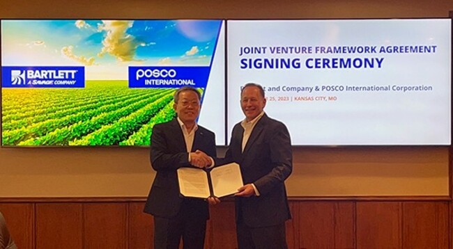 POSCO International partners with Bartlett to enter U.S. grain market