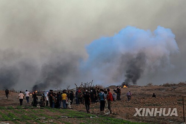 MIDEAST-GAZA-ISRAEL BORDER-PROTEST