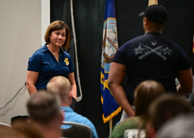 CMSAF visits Goodfellow AFB