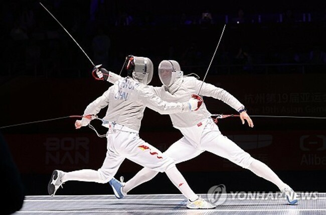 (2nd LD) (Asiad) S. Korea claims third consecutive gold in men's team sabre fencing