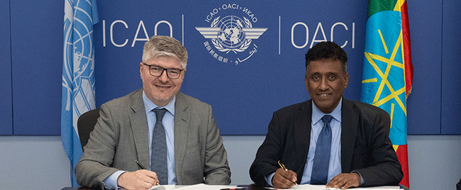 ICAO formalizes a new Capacity Development and Implementation Support Agreement with Ethiopia