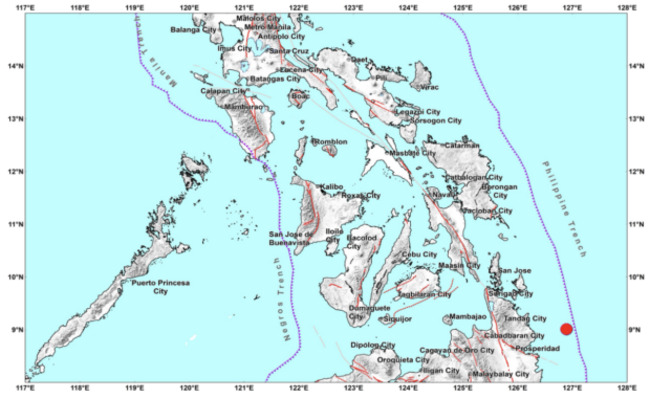 Earthquakes jolt Surigao del Sur, Eastern Samar early Friday morning