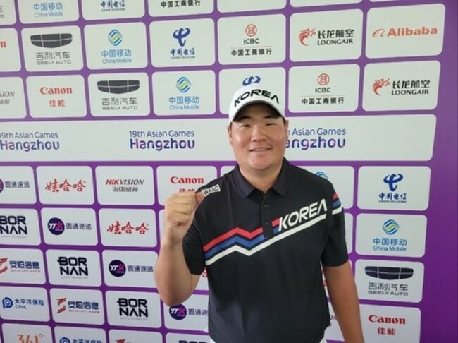 (LEAD) (Asiad) S. Korea wins gold, silver in men's golf