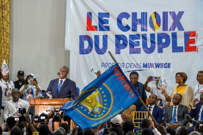DR Congo Nobel Prize winner Denis Mukwege unveils presidential bid