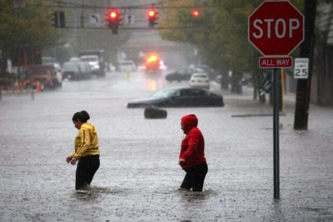 New York deluge triggers flash floods, brings chaos to subways