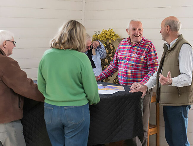 Bring your ideas to table at Village Visits with Viv May